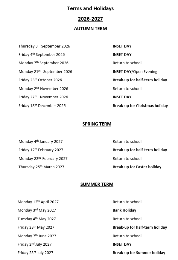 school calendar for June