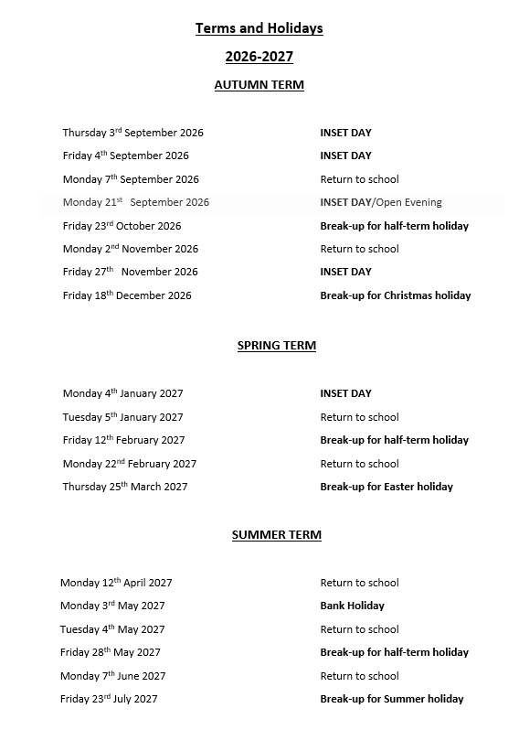 school calendar for June