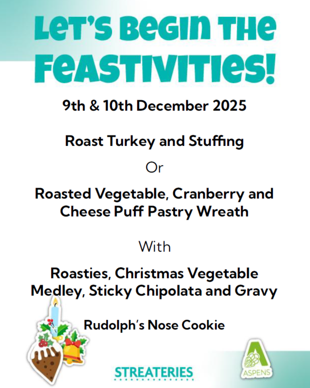 west park Christmas menu