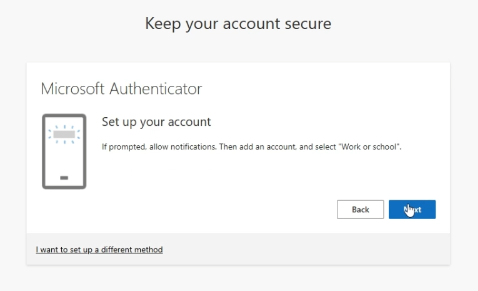 setup account