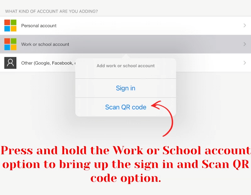qr option